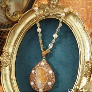 271【BETXEU】S925 natural citrine necklace/earrings 271【BETXEU】S925 natural citrine necklace/earrings
