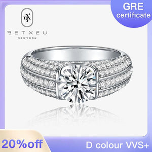 70【BETXEU】D Color 1 Carat/2 Carat moissanite man Ring 70【BETXEU】D Color 1 Carat/2 Carat moissanite man Ring