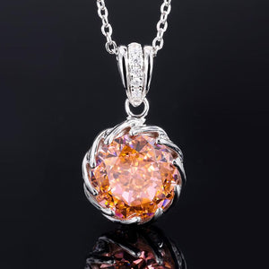 428 【BETXEU】Blush Lotus Dance Paparacha S925 Ring Necklace 428 【BETXEU】Blush Lotus Dance Paparacha S925 Ring Necklace