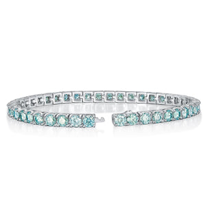 173【BETXEU】S925 Blue moissanite tennis bracelet 173【BETXEU】S925 Blue moissanite tennis bracelet