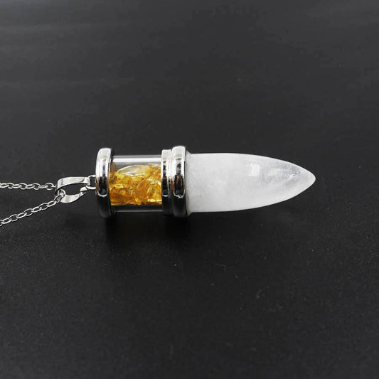 262 [BETXEU bullet wishing bottle pendant