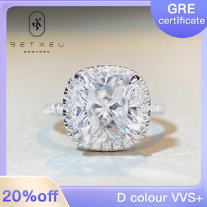 113【BETXEU】5 Carat Pure missanite Ring Fancy Cut Square Cushion Ring 113【BETXEU】5 Carat Pure missanite Ring Fancy Cut Square Cushion Ring