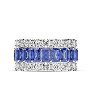 105【BETXEU】Dazzling Delight High Carbon Elegant Micro Inlay Women's Stacking Ring in S925 Silver 105【BETXEU】Dazzling Delight High Carbon Elegant Micro Inlay Women's Stacking Ring in S925 Silver