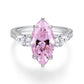 09 [BETXEU JEWELRY]  Pink S925 8A High carbon Ring collection