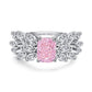 09 [BETXEU JEWELRY]  Pink S925 8A High carbon Ring collection