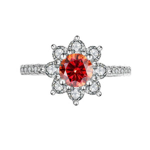 [BETXUE B27] Sunflower Moissanite Ring 1CT/2CT