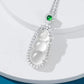 247 [BETXEU]  s925 White Ice Chalcedony Necklace