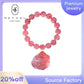 201 [BETXEU ] Strawberry crystal peach blossom stone bracelet