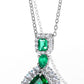 164【BETXEU】S925 green necklace Elegant
