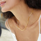 116【BETXEU】Vintage 925 Silver Necklace with Antique Textured Minimalist Layered Pendant