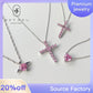 25【BETXEU】 Collection of pink necklaces S925