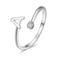 385 [BETXEU JEWELRY] Initial Letter Adjustable S925 LEAVE A NOTE IF NEED GOLD