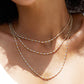 116【BETXEU】Vintage 925 Silver Necklace with Antique Textured Minimalist Layered Pendant