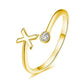 385 [BETXEU JEWELRY] Initial Letter Adjustable S925 LEAVE A NOTE IF NEED GOLD