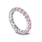 11 [BETXEU JEWELRY W]  High carbon Ring pink collection Engagement ring S925