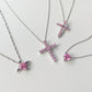 25【BETXEU】 Collection of pink necklaces S925