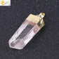261 [BETXEU] irregular pure crystal stone necklace