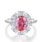 09 [BETXEU JEWELRY]  Pink S925 8A High carbon Ring collection