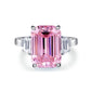 09 [BETXEU JEWELRY]  Pink S925 8A High carbon Ring collection