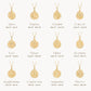 278 [BETXEU] Zodiac Signs 12 Constellation Necklace