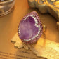 267【BETXEU】S925 Amethyst Purple ring /earrings