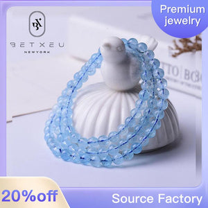 209 [BETXEU ] Crystal Collectible 7A Aquamarine Bracelet