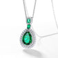 164【BETXEU】S925 green necklace Elegant