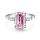 09 [BETXEU JEWELRY]  Pink S925 8A High carbon Ring collection