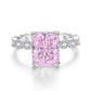 09 [BETXEU JEWELRY]  Pink S925 8A High carbon Ring collection