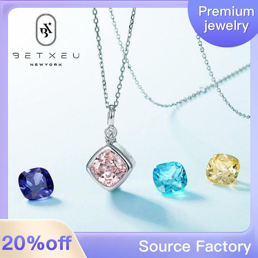 246 [BETXEU] s925 new four-color detachable pendant