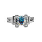 01【BETXEU 】2023 New moissanite One-carat Ring colorful stone Ring collection