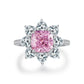 09 [BETXEU JEWELRY]  Pink S925 8A High carbon Ring collection