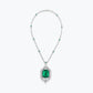 257 [BETXEU] S925 green color universal buckle necklace