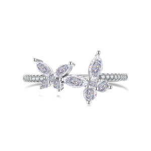 【BETXEU】S925 Butterfly Moon design ring Elegant