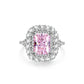 09 [BETXEU JEWELRY]  Pink S925 8A High carbon Ring collection