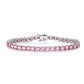 320 【BETXEU】 Pink Moissanite Tennis bracelet 50 Carats