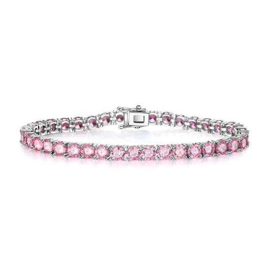 320 【BETXEU】 Pink Moissanite Tennis bracelet 50 Carats