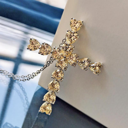 203 [BETXEU ] 925 sterling silver cross necklace