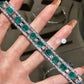 318【BETXEU】 Maria's Delight S925 Luxuriously Emerald Garnet and Amethyst Bracelet