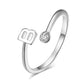 385 [BETXEU JEWELRY] Initial Letter Adjustable S925 LEAVE A NOTE IF NEED GOLD