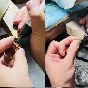 13 [BETXEU JEWELRY]  EMERALD GREEN S925 8A High carbon Ring collection