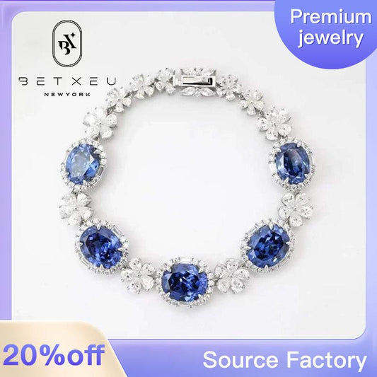 [BETXUE G17]  Retro marine 8A High carbon bracelet