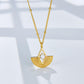 117【BETXEU】Vintage 925 Silver Necklace with Antique Textured Minimalist Layered Pendant