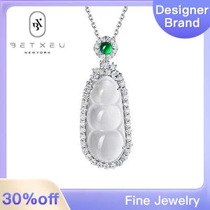 247 [BETXEU]  s925 White Ice Chalcedony Necklace