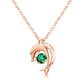 227 [BETXEU] S925 green Dolphin Necklace