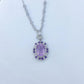 88【BETXEU】Liliana's Starlight S925 White Go ld Plated Lavender Pendant 15*20mm Chain Not Included