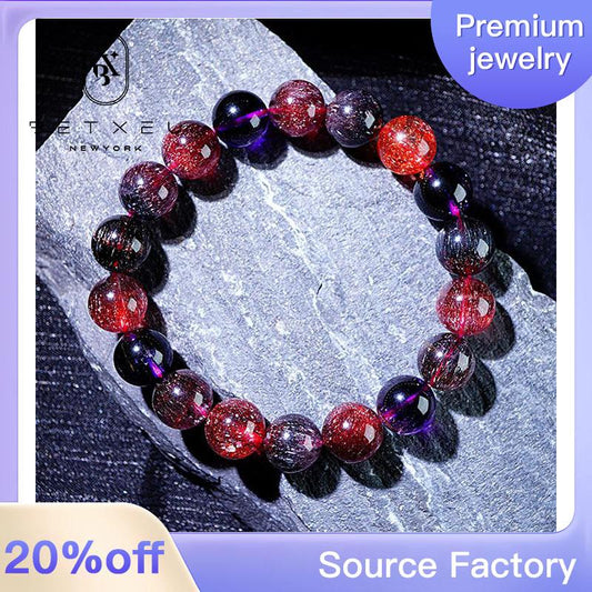 210 [BETXEU ] Natural Super Seven Crystal Bracelet