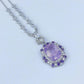 88【BETXEU】Liliana's Starlight S925 White Go ld Plated Lavender Pendant 15*20mm Chain Not Included