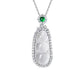 247 [BETXEU]  s925 White Ice Chalcedony Necklace