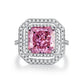 09 [BETXEU JEWELRY]  Pink S925 8A High carbon Ring collection